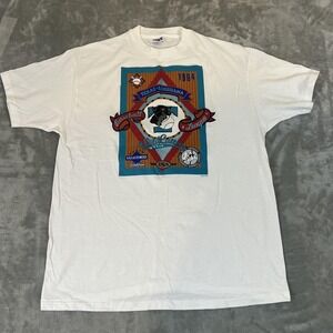 Vintage Tyler Wildcatters Shirt Mens XL White Baseball League Hanes 1994 90s